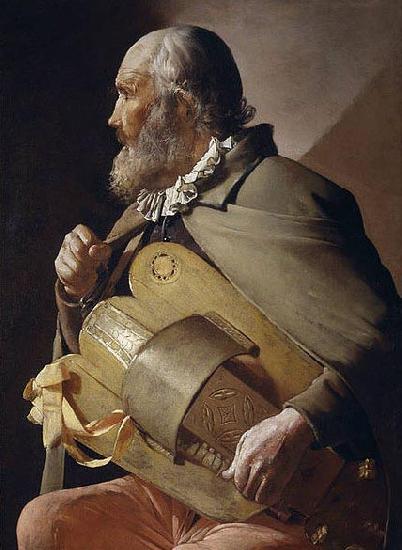 Georges de La Tour Blind Hurdy-Gurdy Player